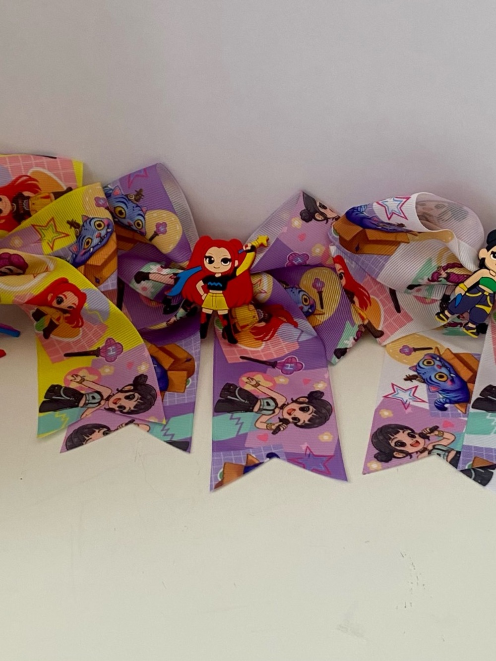 Kpop Demon Hunters
Handmade Hair Ribbons. Set of all 3 girls - Mira, Rumi & Zoey - Picture 5 of 6